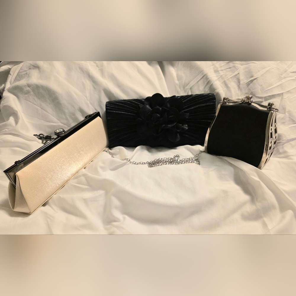 Clutch Purses - 3 Evening Bags Bundle